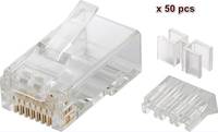 Microconnect KON503-50 cavo di collegamento RJ45 Trasparente (Modular Plug CAT5e Plug 8P8C - Unshielded, 50pcs in one ba