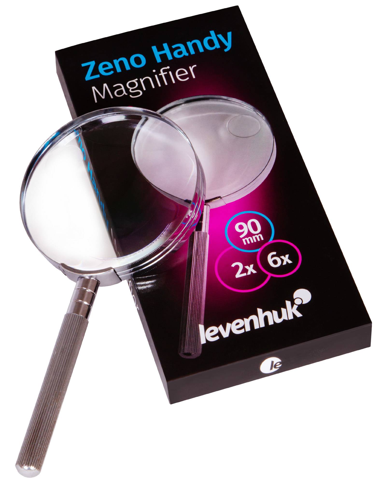 Levenhuk Zeno Handy ZH25, 100 mm, 205 mm, 15 mm, 120 g, Sichtverpackung, Handlupe