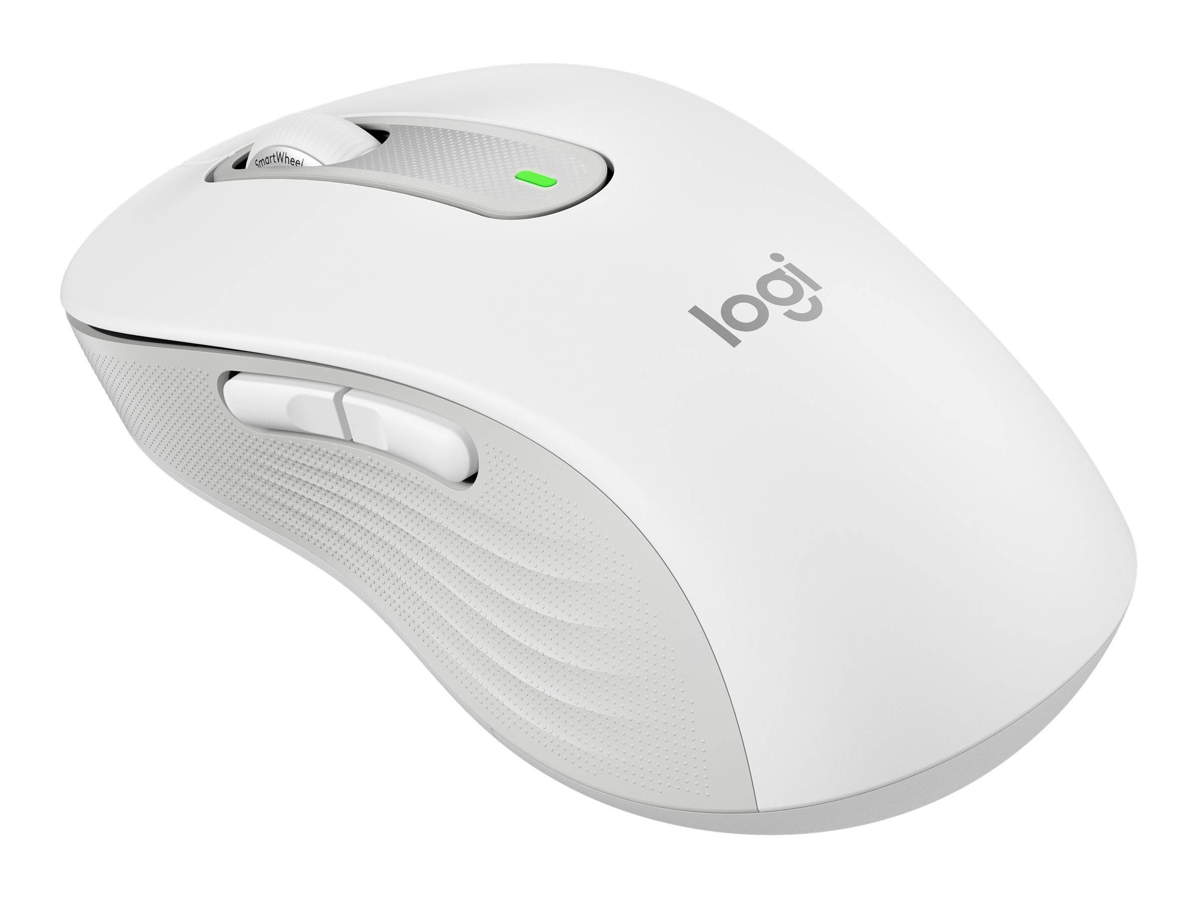 Logitech Signature M650 L Maus Funk, Bluetooth® Rechtshänder Größe: L Optisch Weiß 5 Tasten 4000 dpi