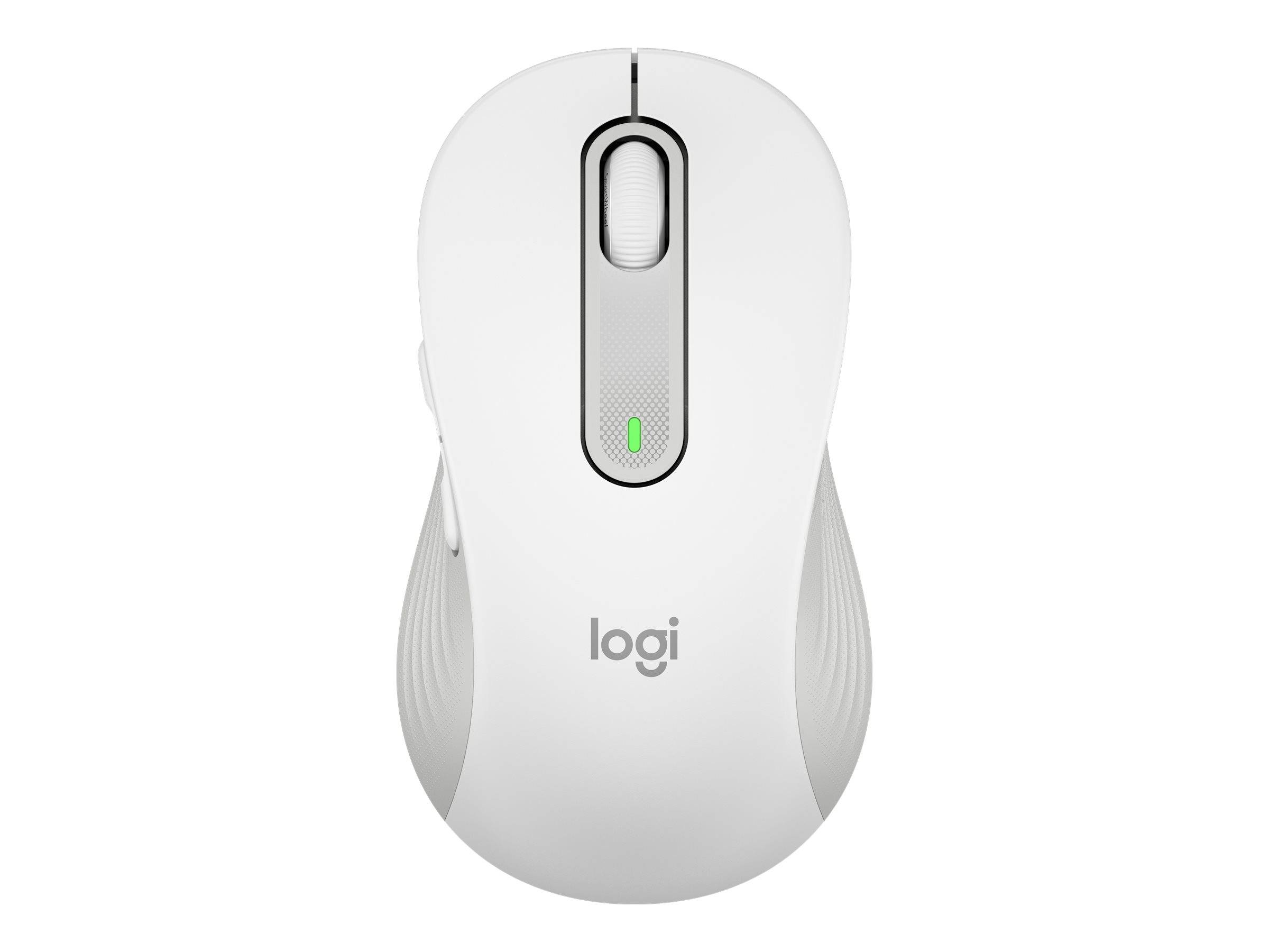 Logitech Signature M650 L Maus Funk, Bluetooth® Rechtshänder Größe: L Optisch Weiß 5 Tasten 4000 dpi