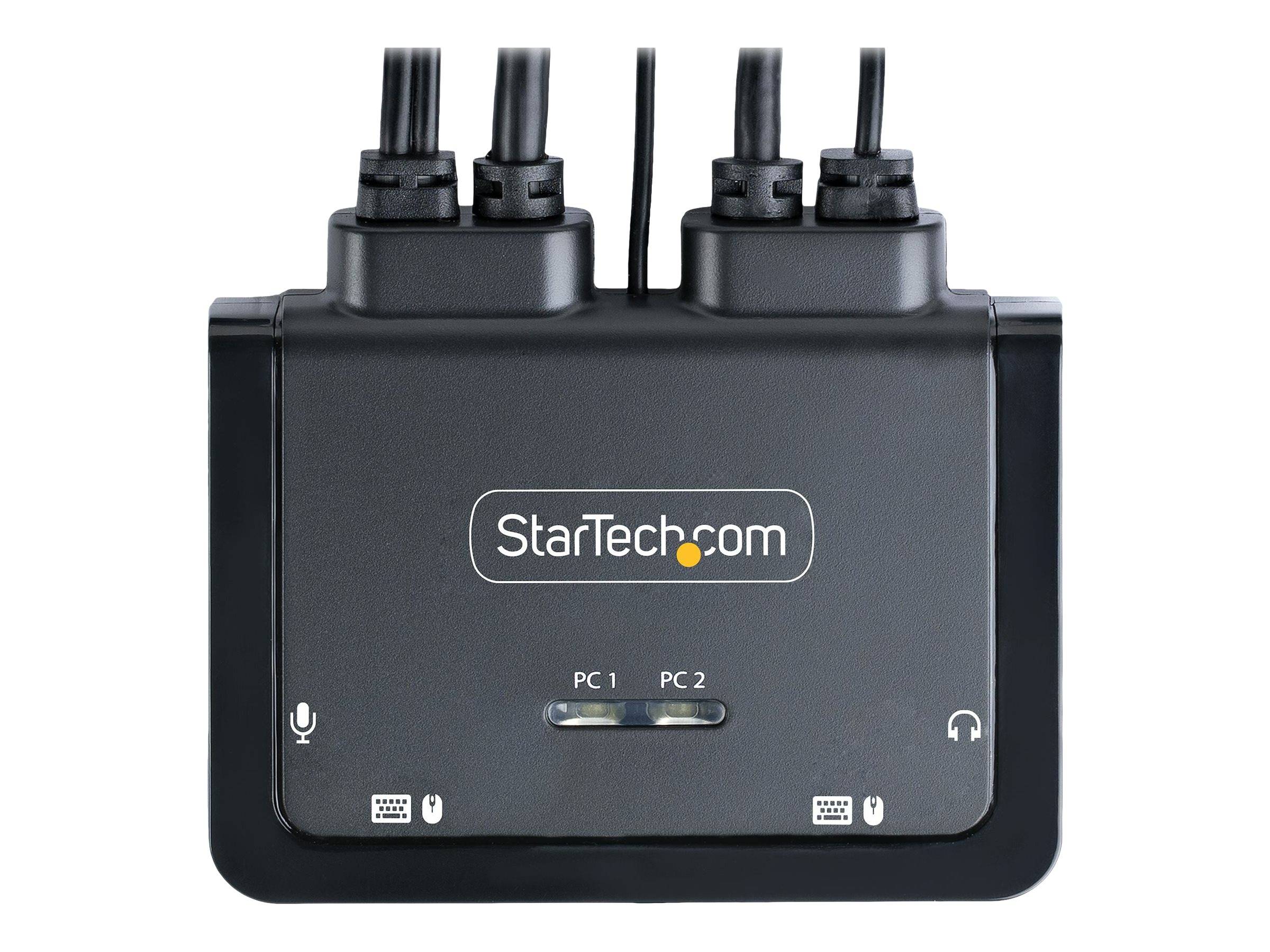 StarTech.com 2-Port USB-C Kabel KVM Switch, 4K60Hz