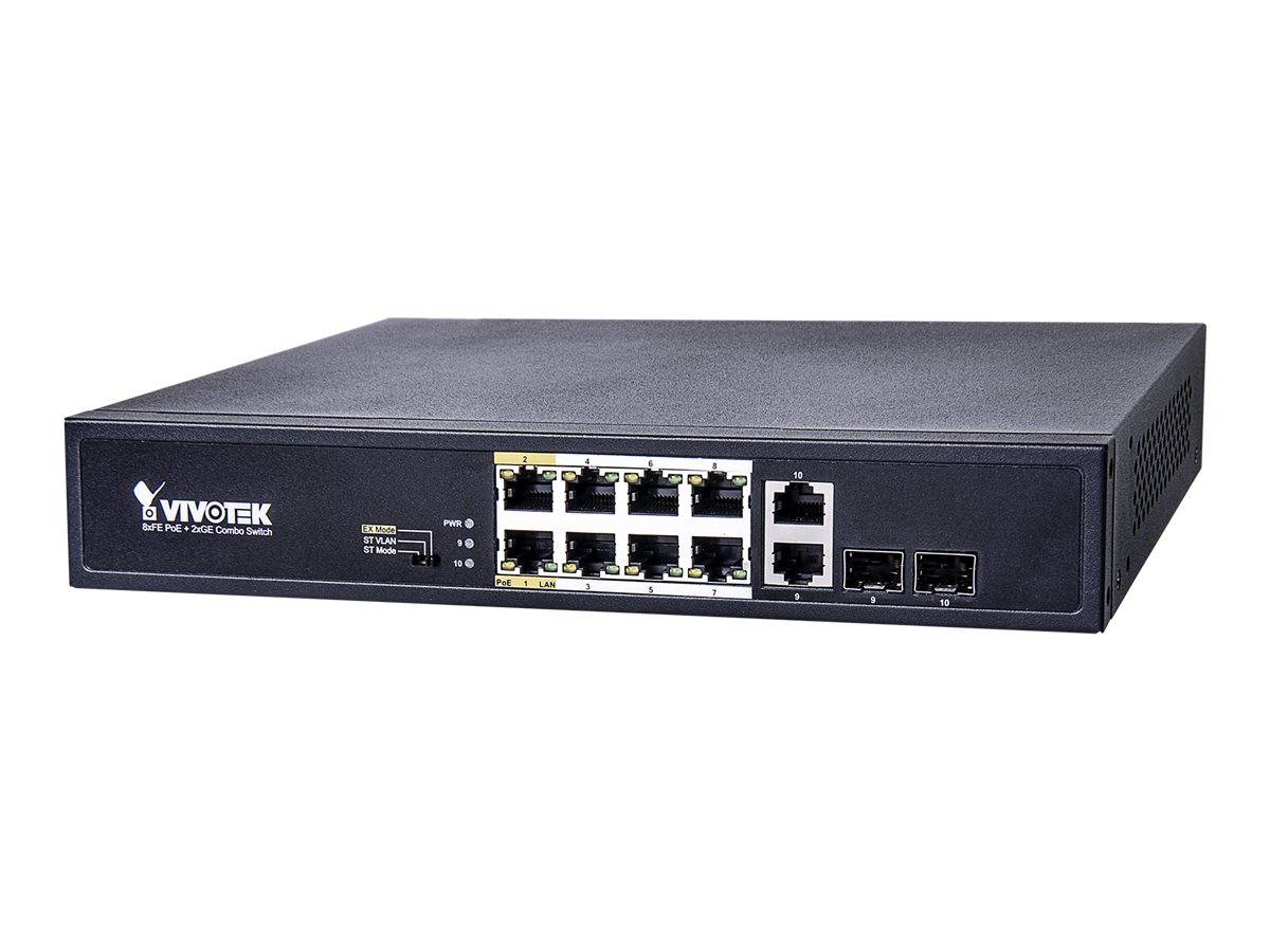 Vivotek AW-FGT-100D-120 Netzwerk Switch 10 Port 100 MBit/s PoE-Funktion