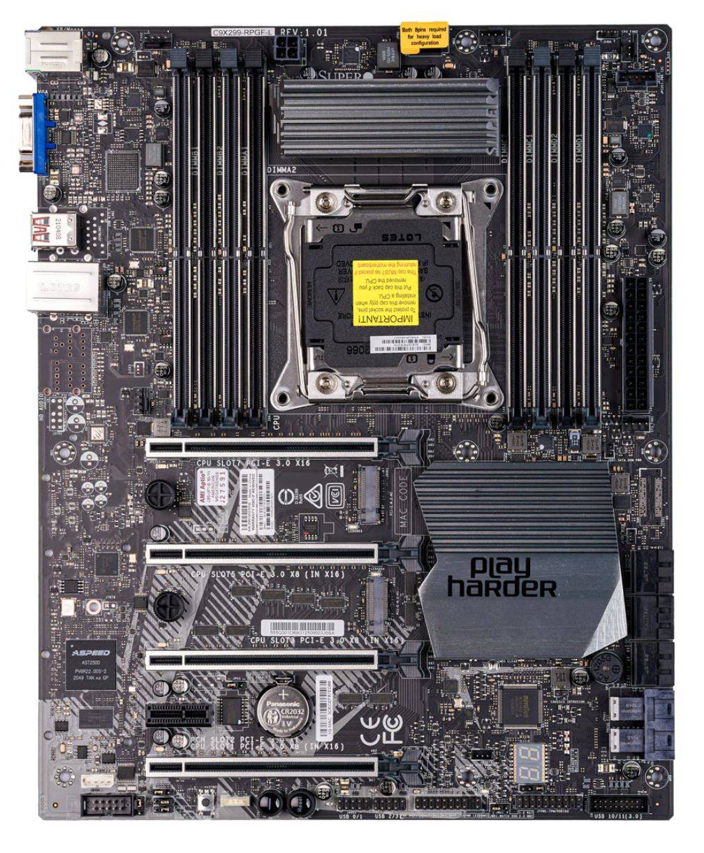 Supermicro C9X299-PGF, Intel, LGA 2066 (Socket R4), Intel Core i9 Extreme Edition, Intel® Core™ i5, Intel® Core™ i7, I