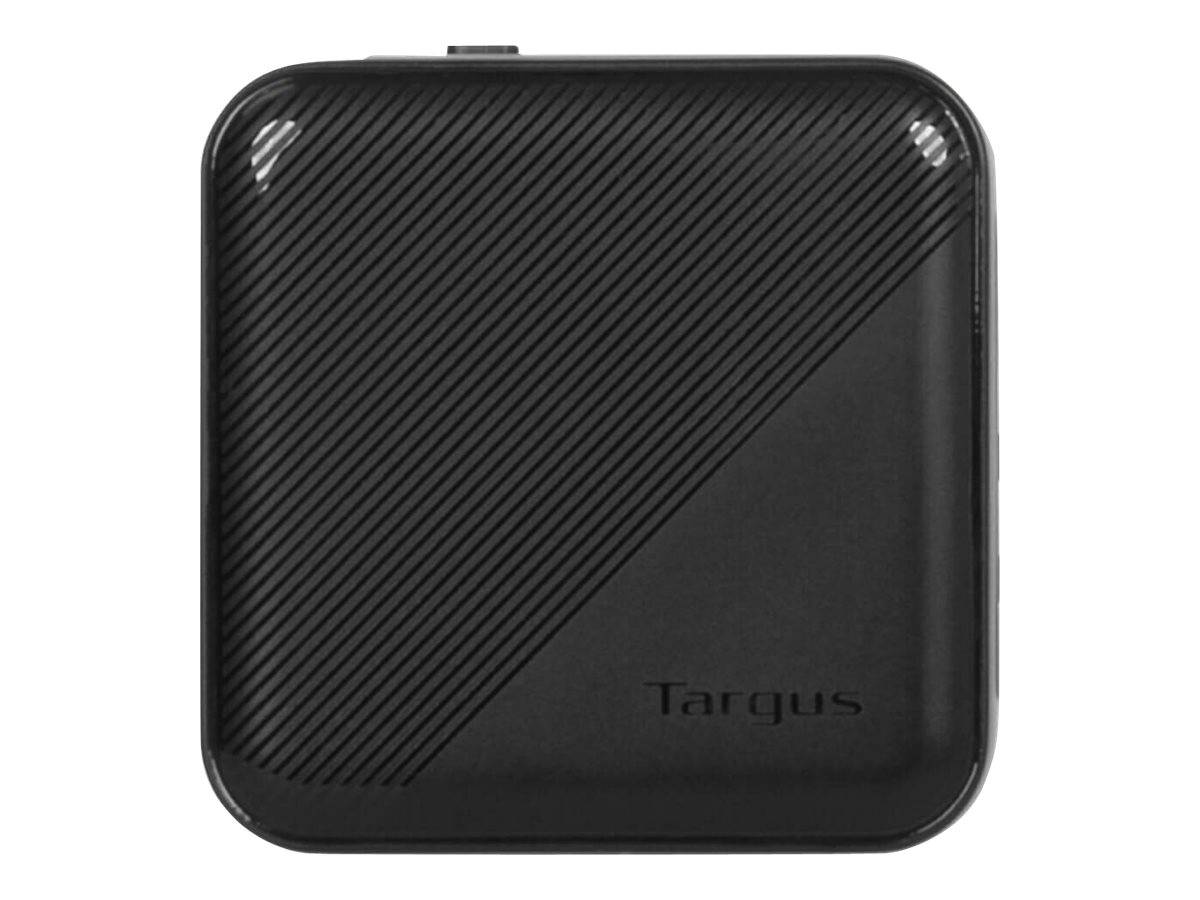 Targus - Netzteil - GaN - 100 Watt - PD - 4 Ausgabeanschlussstellen (2 x USB-C, 2 x 9-polige USB Typ A)
