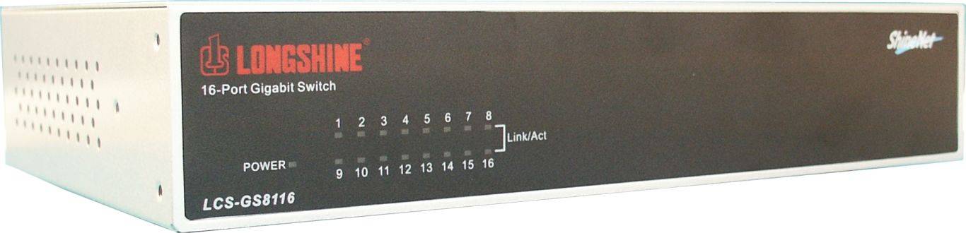 Switch Longshine LCS-GS8116-B 16*GE retail Multimedia-Technik Switche