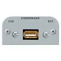 Kindermann - Modulares Faceplate-Snap-In - USB