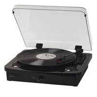 INTER SALES - Denver VPL-230B, Halbautomatisch, Schwarz, Kunststoff, Holz, 33 1/3,45,78 RPM, 33 1/3,45,78 RPM, Drehregle