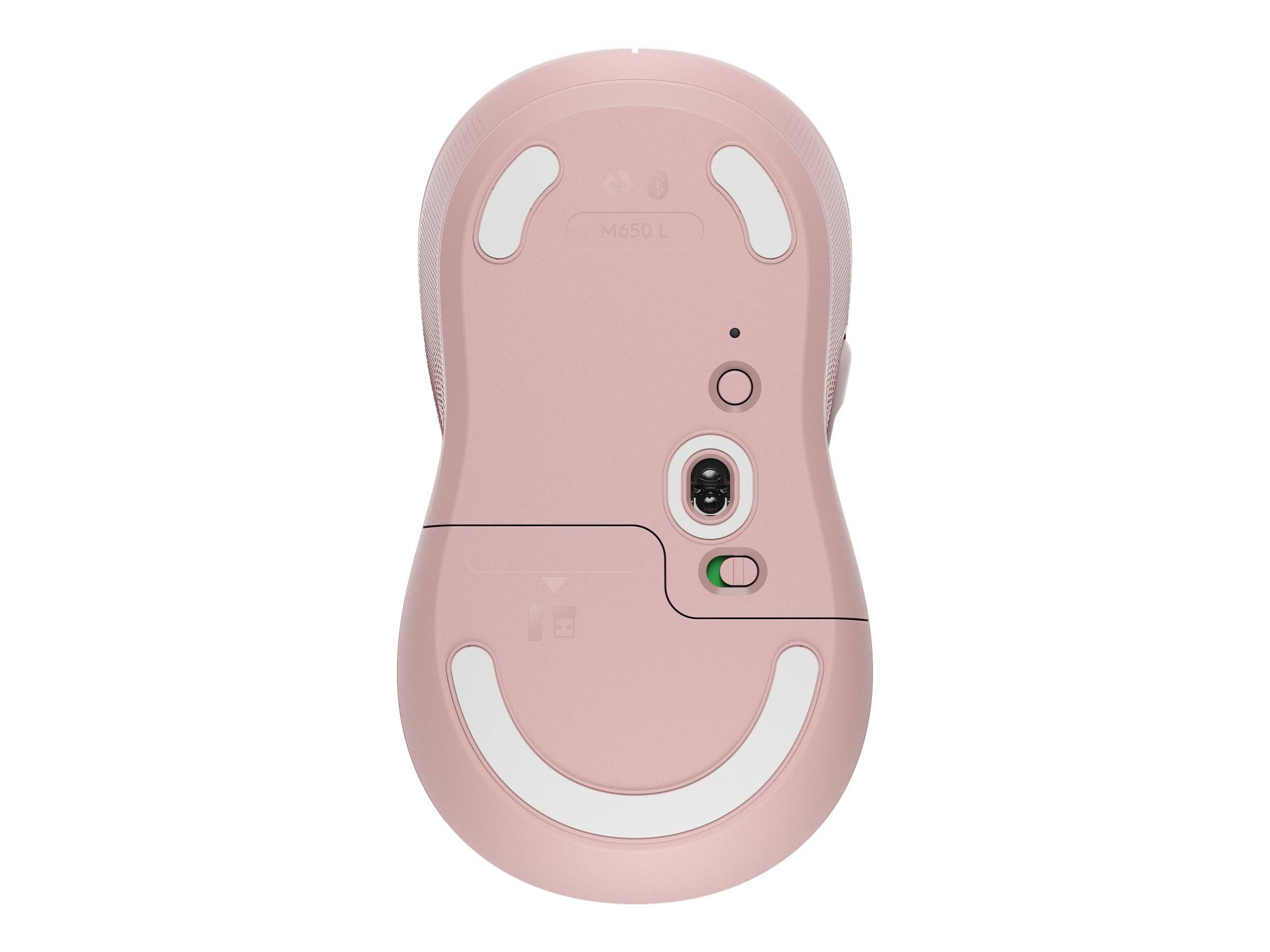 Logitech Signature M650 L Maus Funk, Bluetooth® Rechtshänder Größe: L Optisch Rose 5 Tasten 4000 dpi