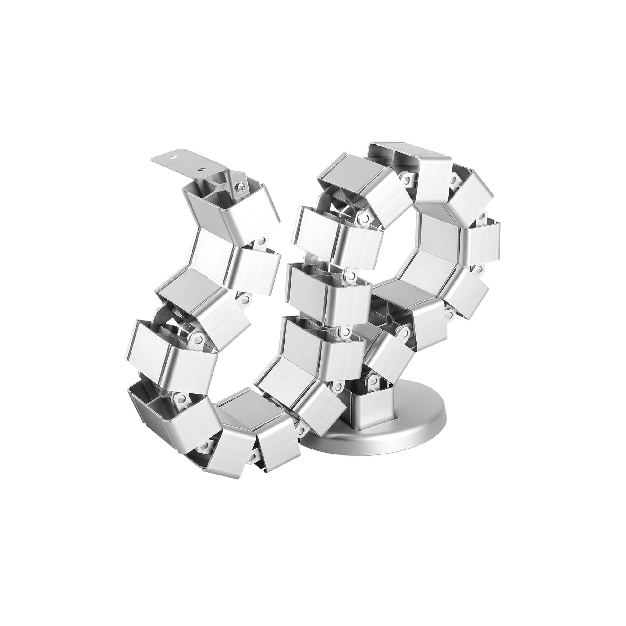 InLine® Kabelkanal flexibel für höhenverstellbare Tische, 4 68x36mm