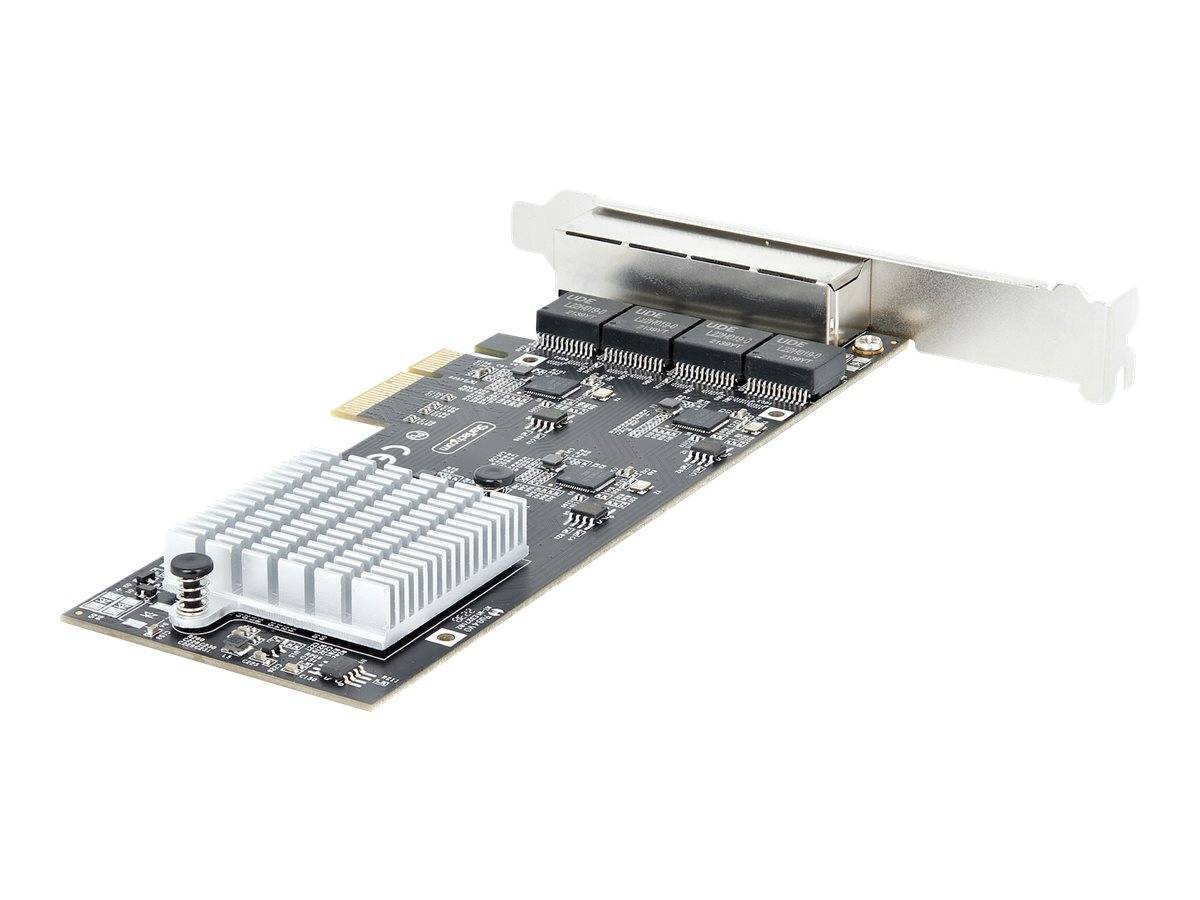 StarTech.com 4-Port 2.5Gbps NBASE-T PCIe Network Card, Intel I225-V Chip, Quad Port Computer Network Card, Multi-Gigabit
