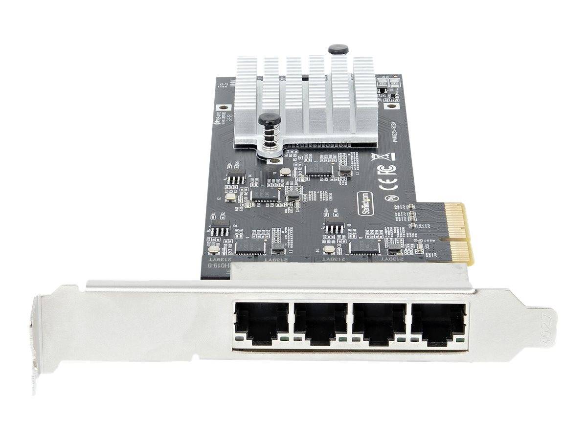 StarTech.com 4-Port 2.5Gbps NBASE-T PCIe Network Card, Intel I225-V Chip, Quad Port Computer Network Card, Multi-Gigabit