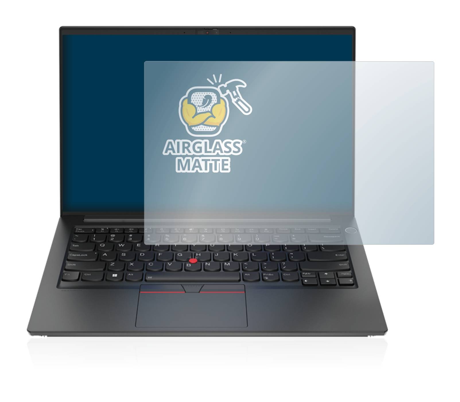 BROTECT AirGlass Matte Schutzglas Folie für Lenovo ThinkPad E14 (4.