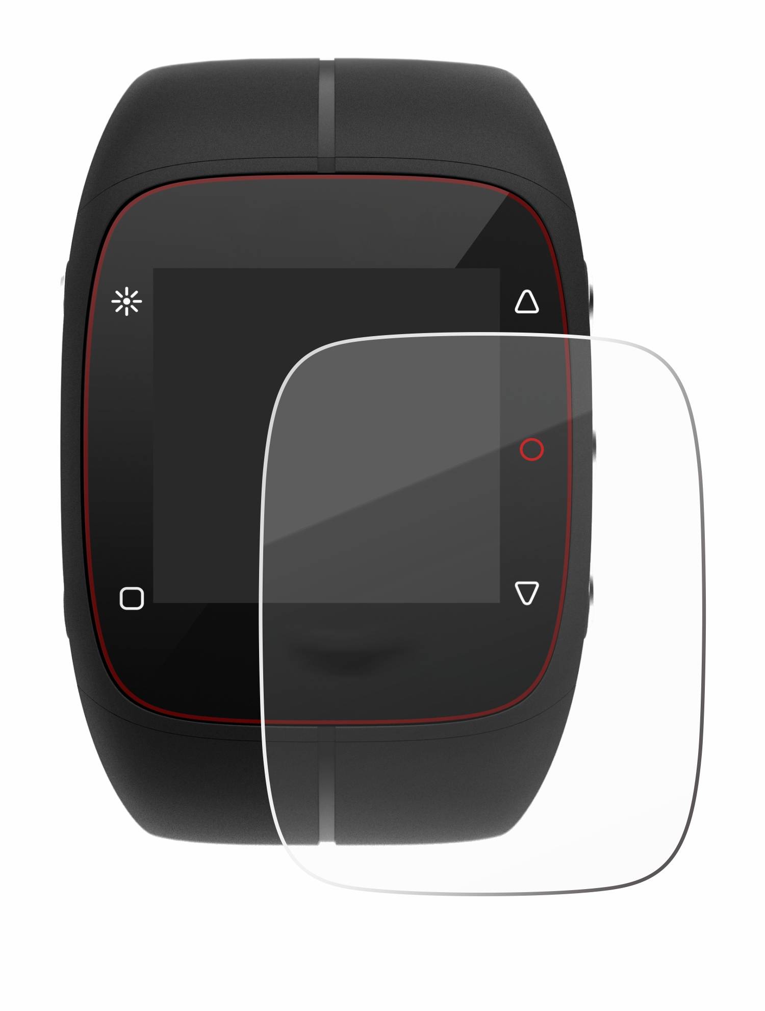 Savvies Schutzglas für Polar M400 / M430 Echtglas 9H-Härte klar