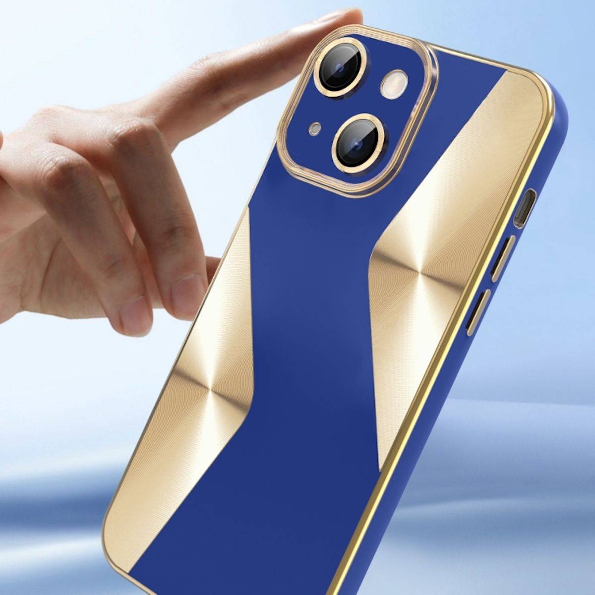 Für Apple iPhone 15 Plus Electroplating Silikon TPU Handy Hülle Schutz