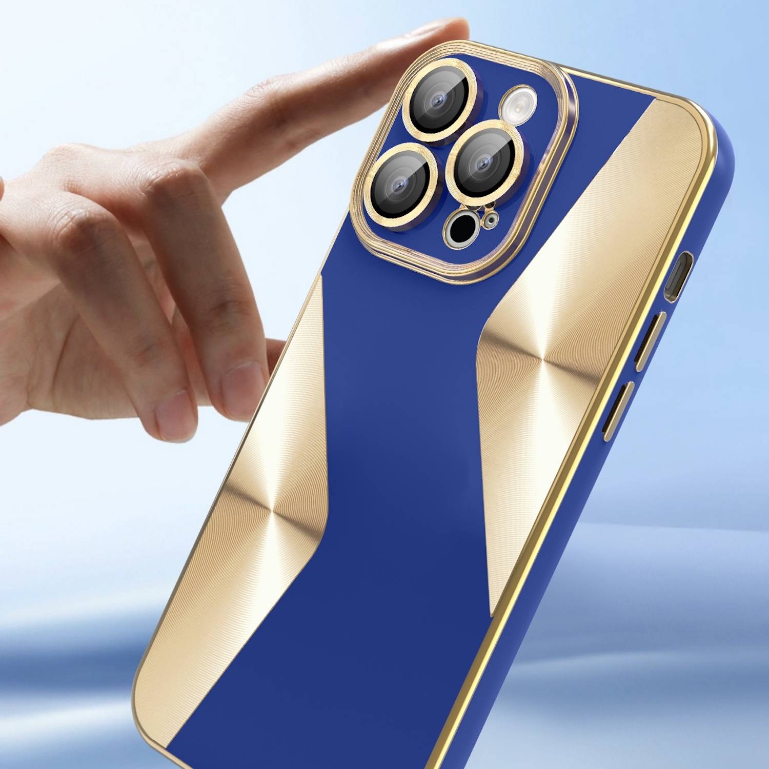 Für Apple iPhone 15 Pro Electroplating Silikon TPU Handy Hülle Schutz Weiß