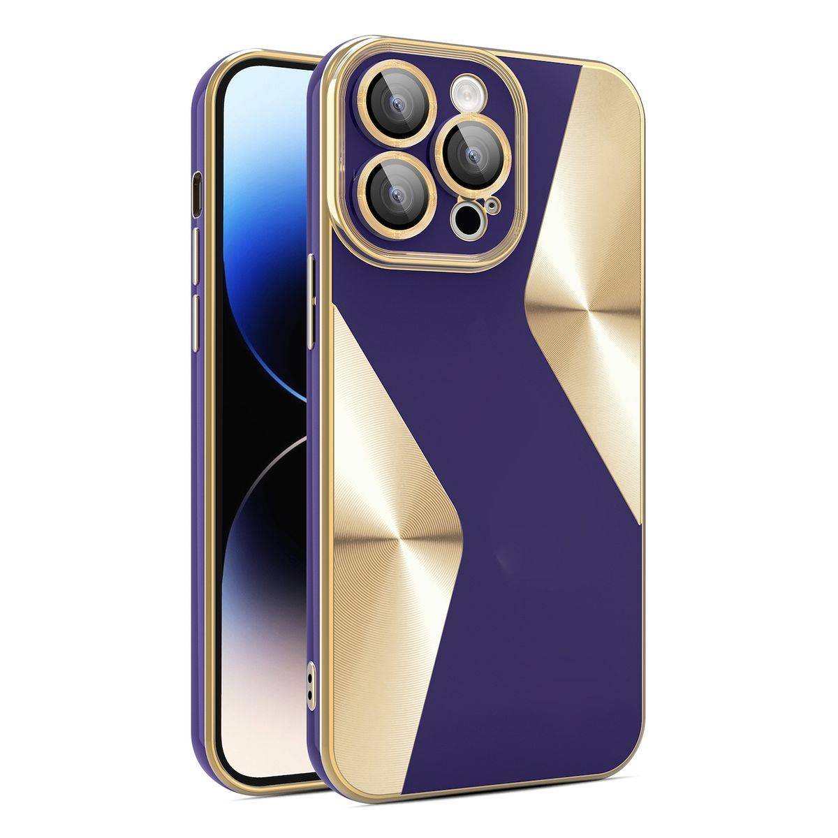 Für Apple iPhone 15 Pro Max Electroplating Silikon TPU Handy Hülle Schutz