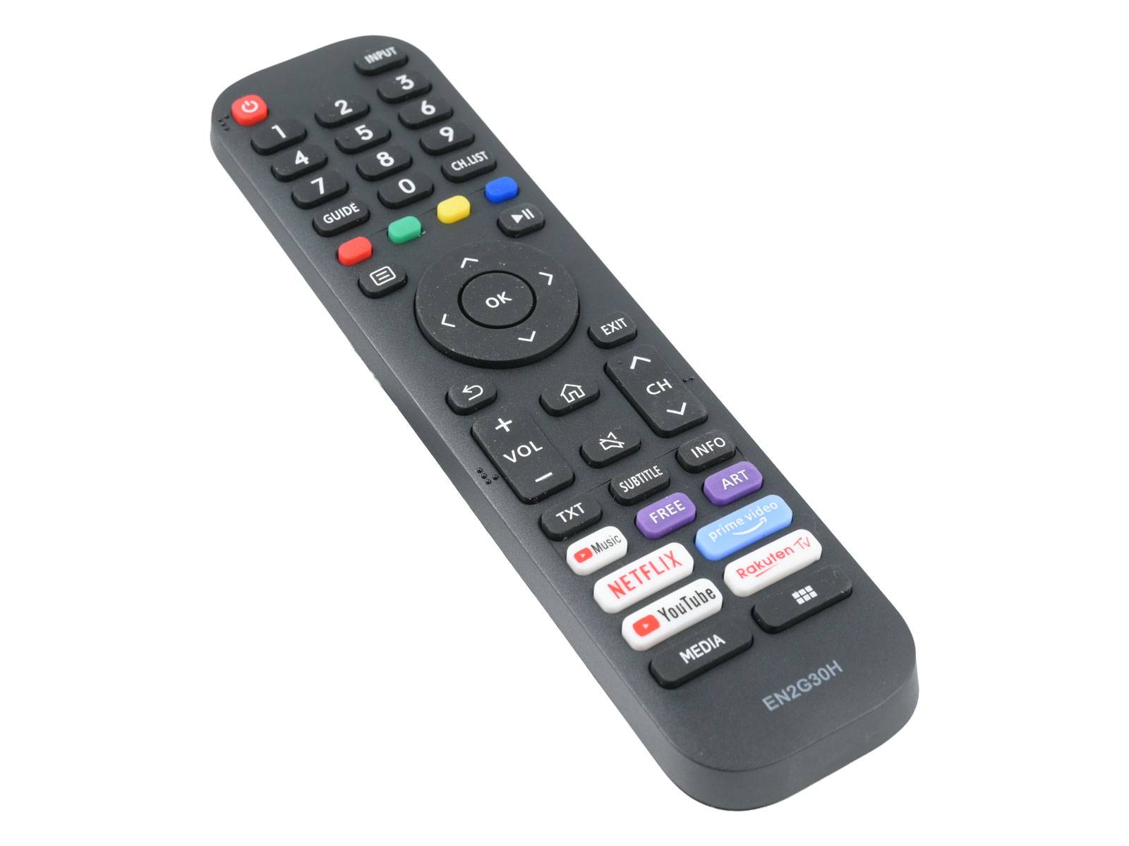 azurano Fernbedienung für HISENSE EN2G30H, T269780, VIDAA für Hisense 4k Ultra HD TV