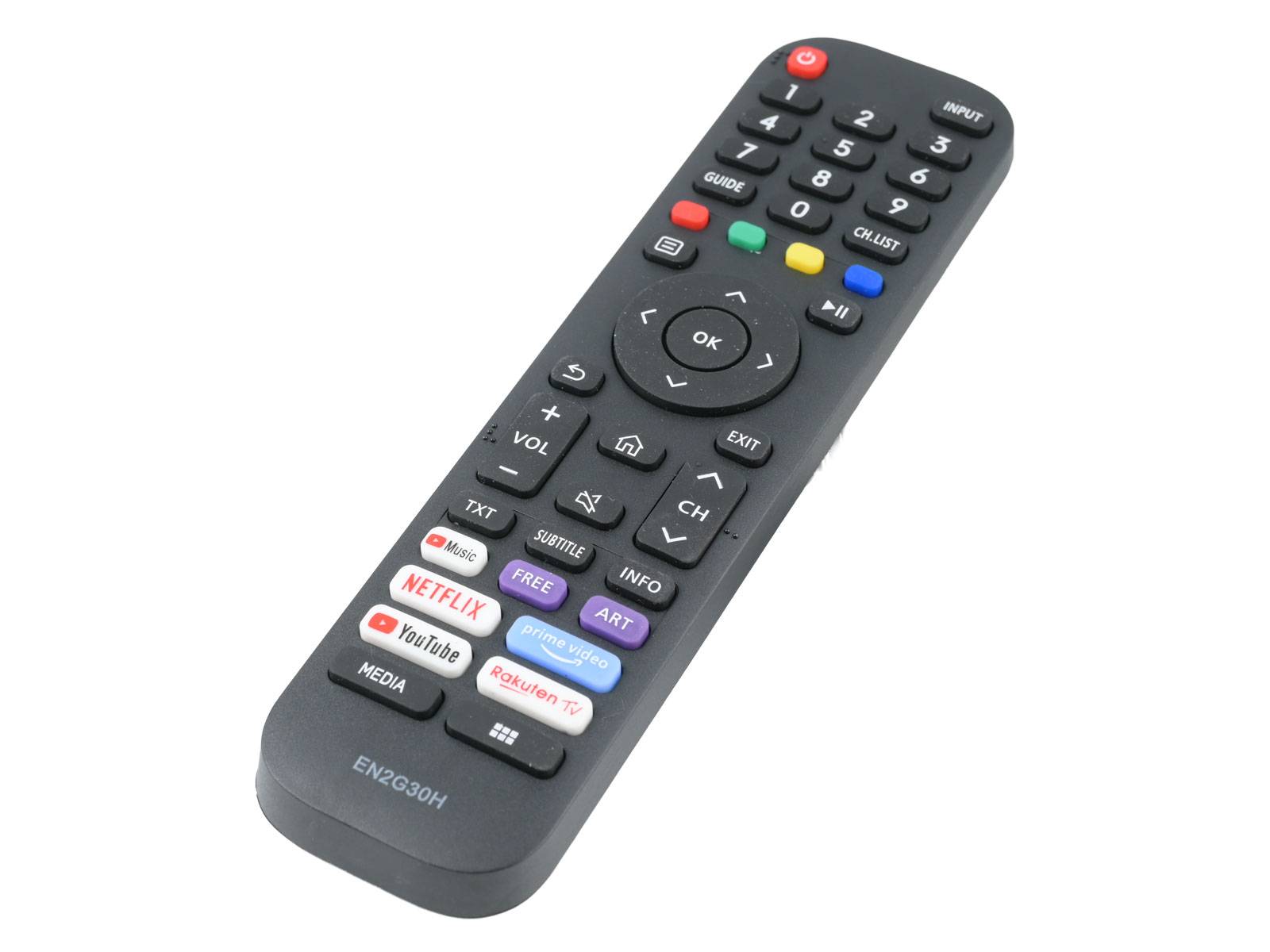 azurano Fernbedienung für HISENSE EN2G30H, T269780, VIDAA für Hisense 4k Ultra HD TV