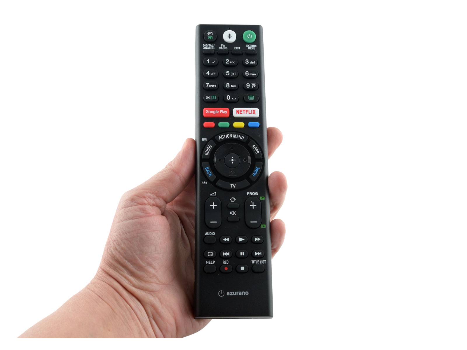azurano Fernbedienung für SONY RMF-TX310E, 10949943 Remote Commander mit Sprachfunktion VOICE für Sony Bravia XF-Serie