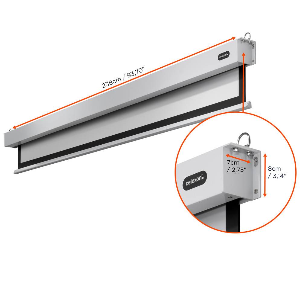 Celexon Motor Professional Plus 1090772 Motorleinwand 220 x 124 cm Bildformat: 16:9, 21:9