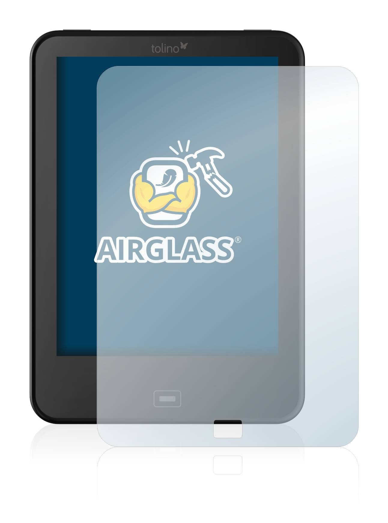 BROTECT AirGlass Flexible Schutz Glas Folie für Tolino Vision 2 Klar Transparent