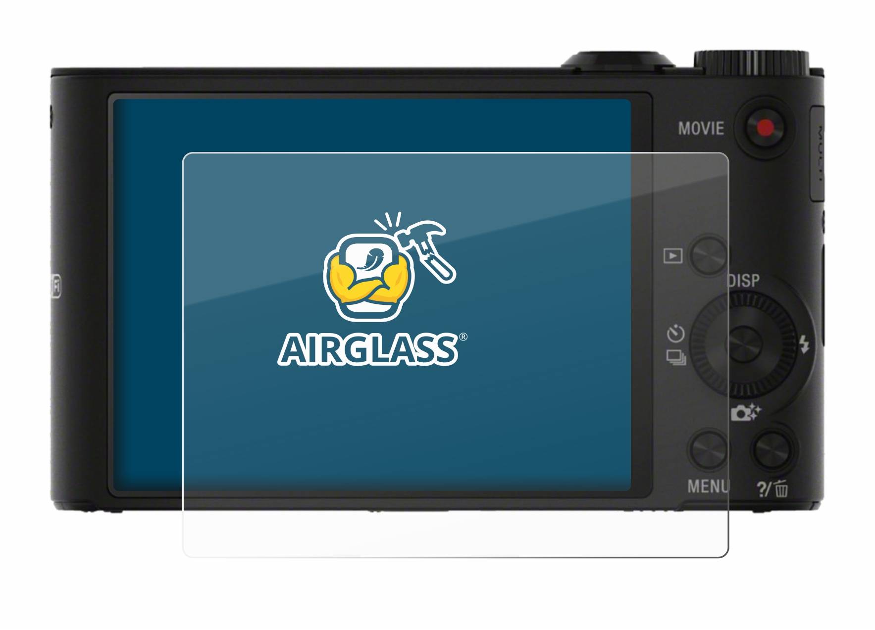 BROTECT AirGlass Flexible Schutz Glas Folie für Sony Cyber-Shot DSC-WX300 / WX350 Klar Transparent