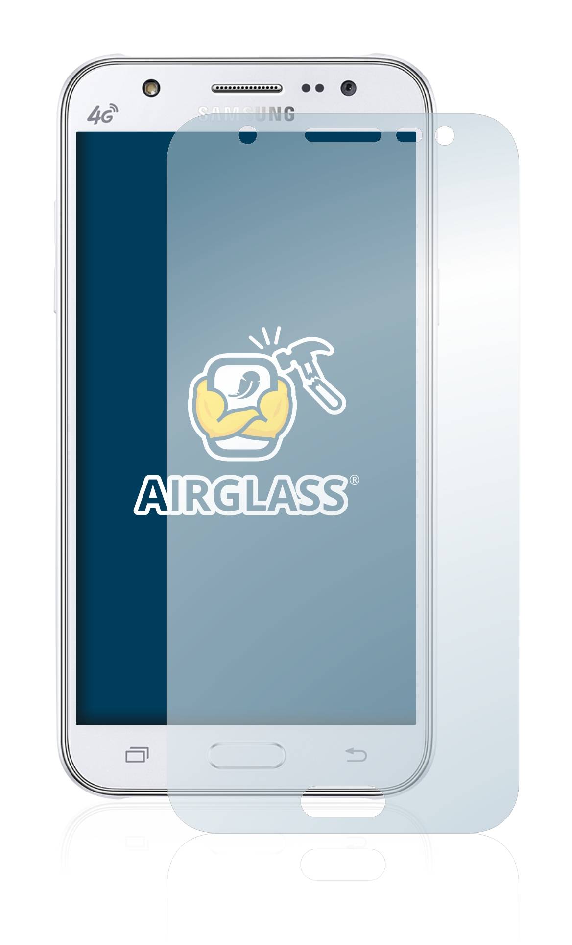BROTECT AirGlass Flexible Schutz Glas Folie für Samsung Galaxy J5 2015 Klar Transparent