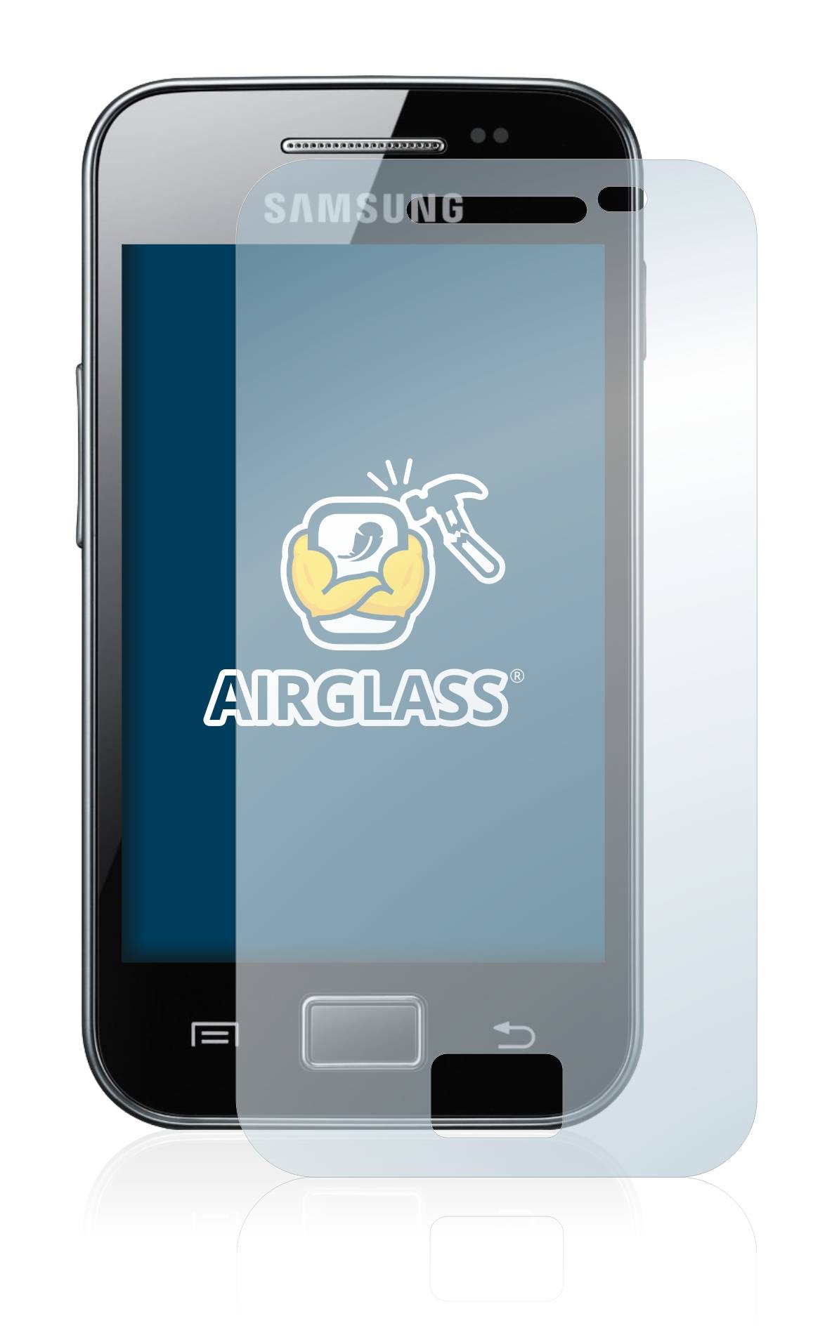 BROTECT AirGlass Flexible Schutz Glas Folie für Samsung Galaxy Ace S5830 Klar Transparent