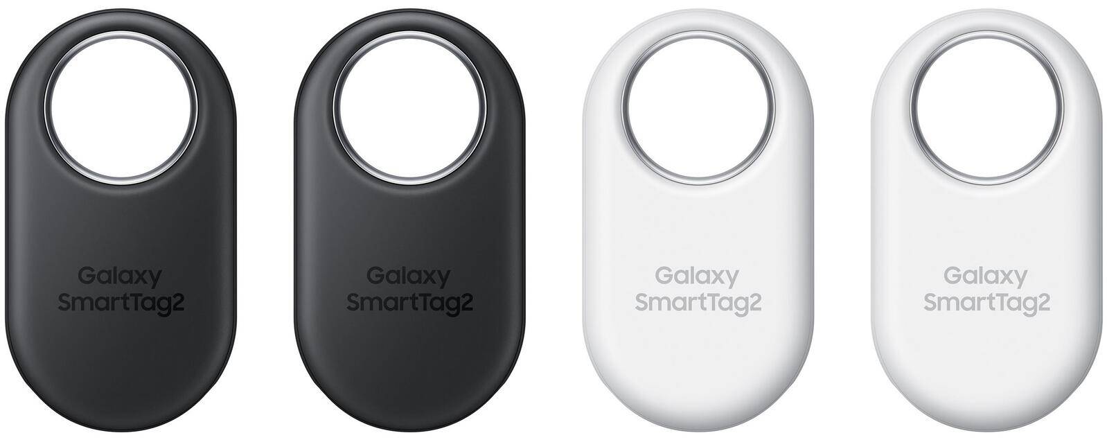 Samsung Galaxy SmartTag2 - Anti-Verlust Bluetooth-Tag für Handy - weiß, Schwarz (Packung mit 4)