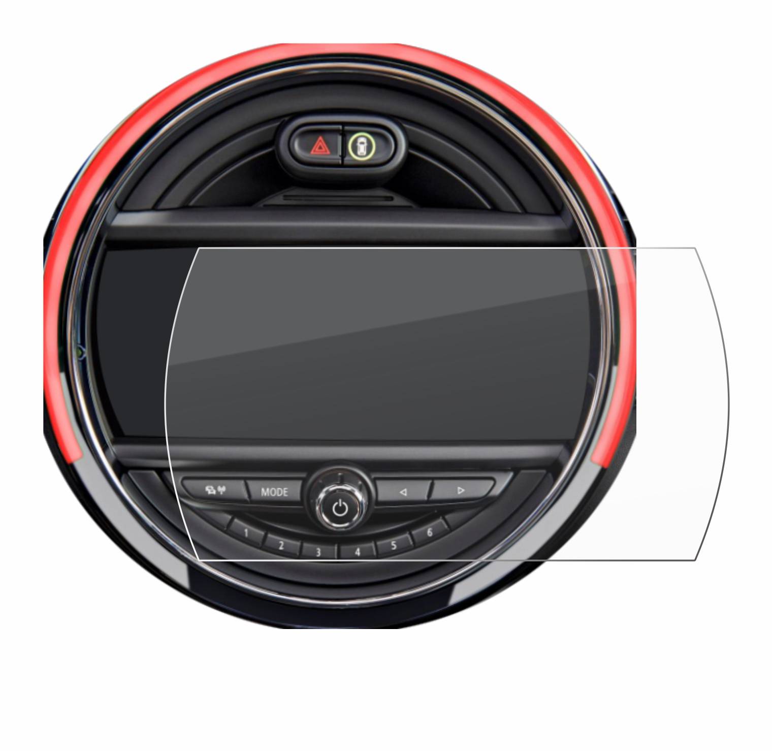 BROTECT AirGlass Flexible Schutz Glas Folie für Mini Cooper R56 (6.5") Klar Transparent
