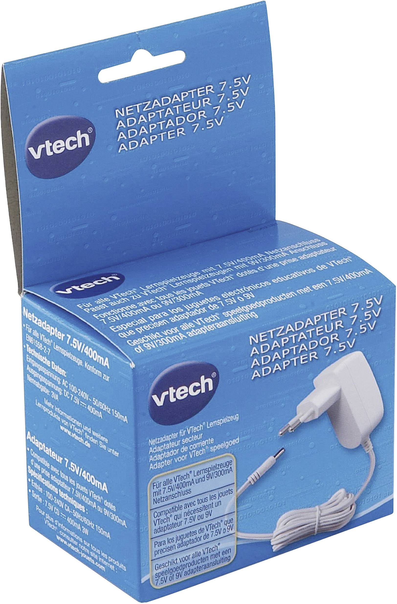 VTech Adapter duo 2.0 - Niederländisch - Kunststoff - Schwarz - CE - 69 mm - 54