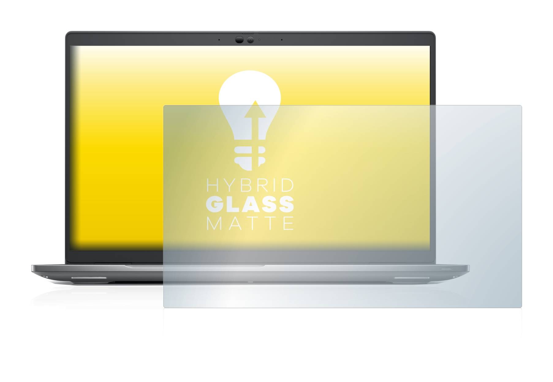 upscreen Hybrid Glass Matte Premium Schutzglas Folie für Dell Precision