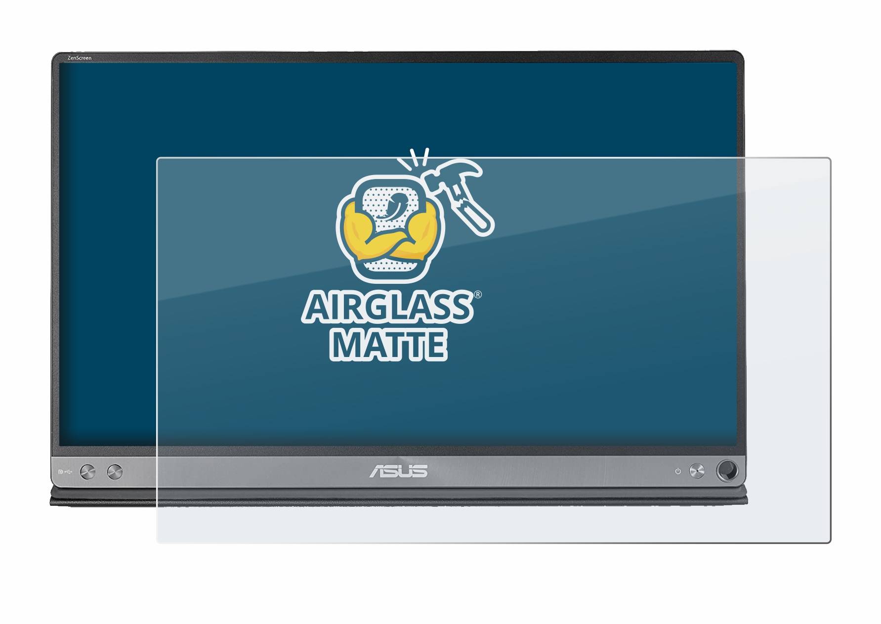 BROTECT AirGlass Matte Schutzglas Folie für Asus ZenScreen