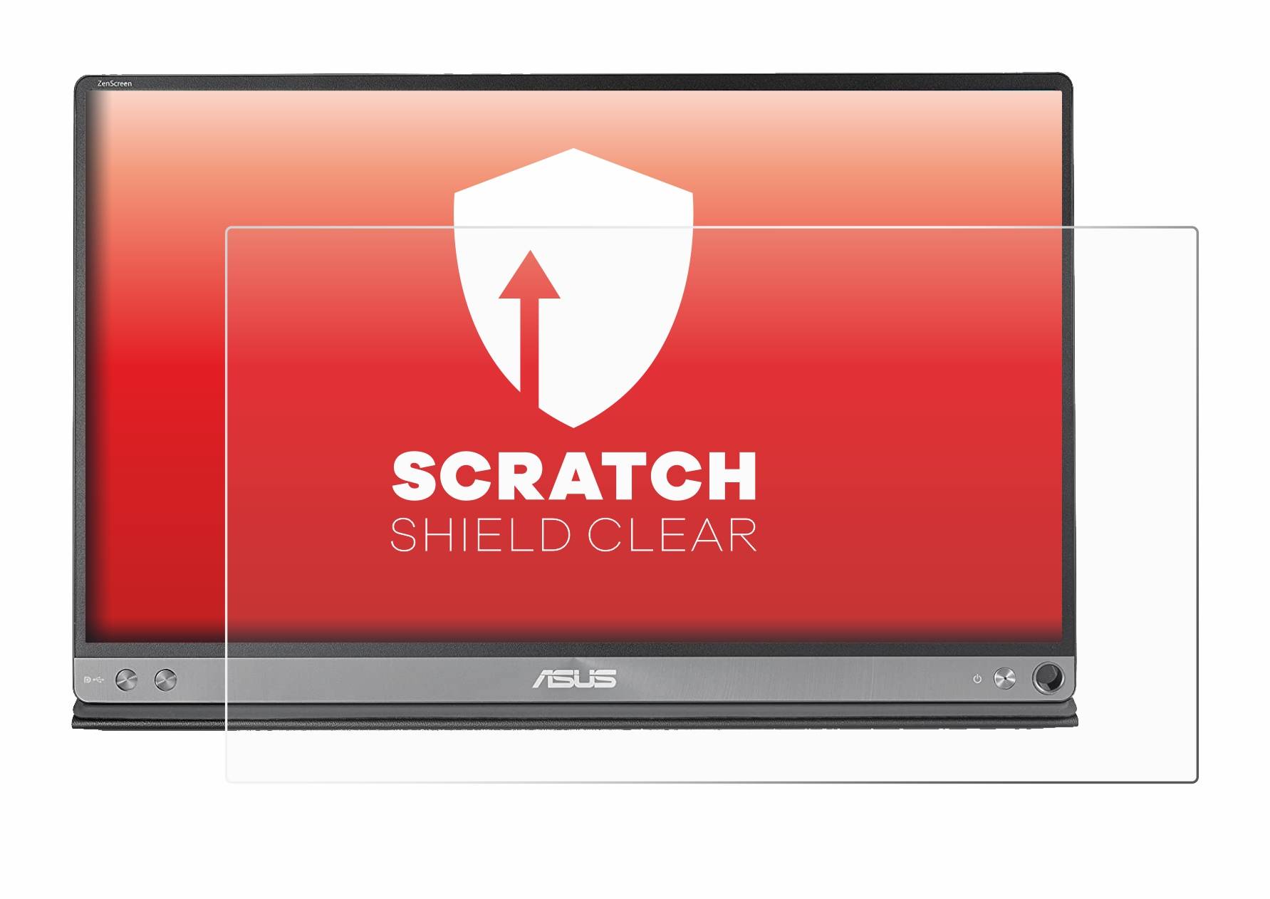 upscreen Scratch Shield Clear Premium Displayschutzfolie für Asus ZenScreen