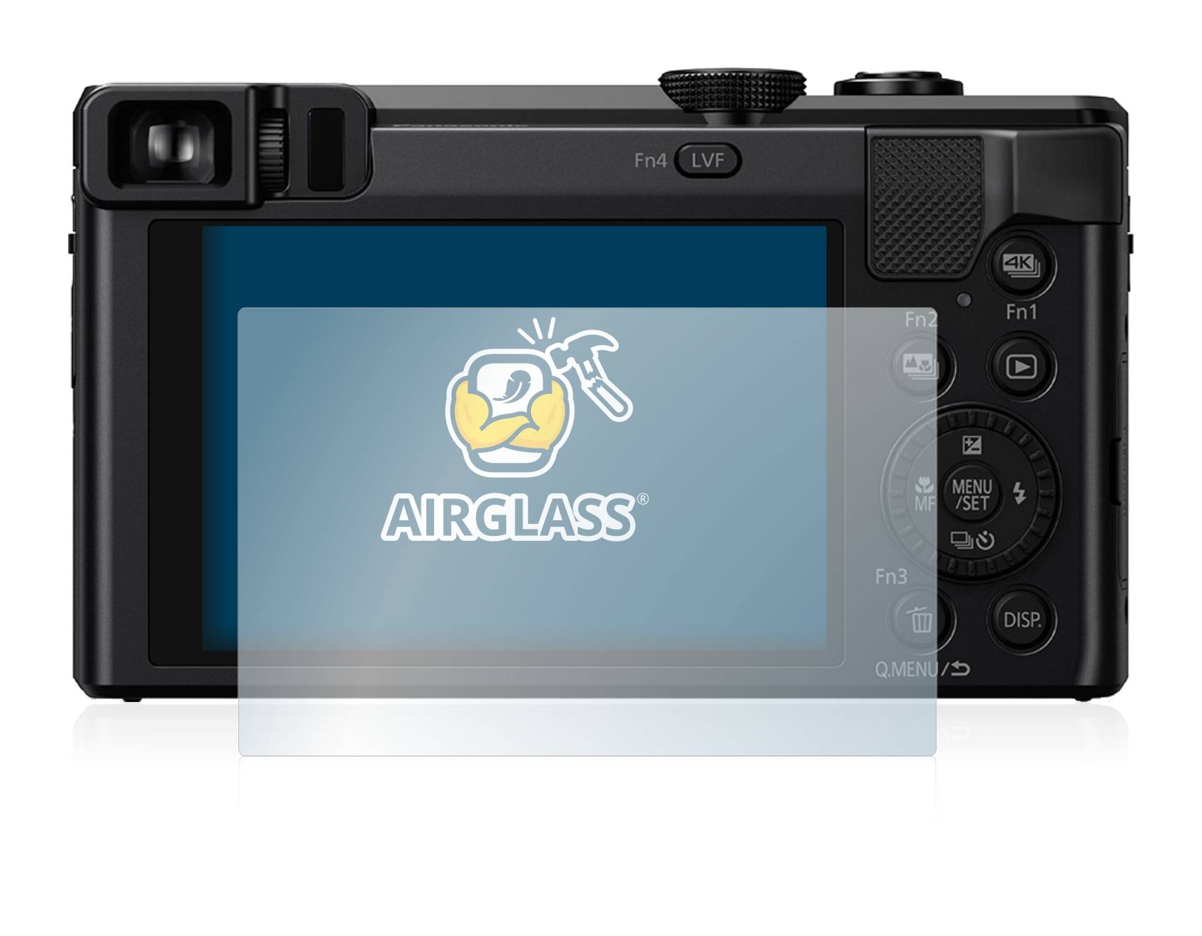 BROTECT AirGlass Flexible Schutz Glas Folie für Panasonic Lumix DMC-TZ81 Klar Transparent