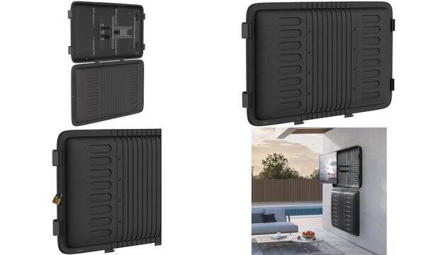 LogiLink Gehäuse für Flachbildschirm weatherproof verriegelbar Stahl ABS-Kunststoff ASA-Kunststoff Schwarz