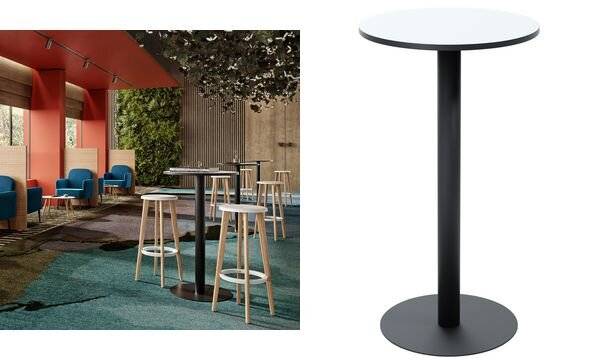 PAPERFLOW Stehtisch Mezzo, Durchmesser: 600 mm, schwarz (74600957)