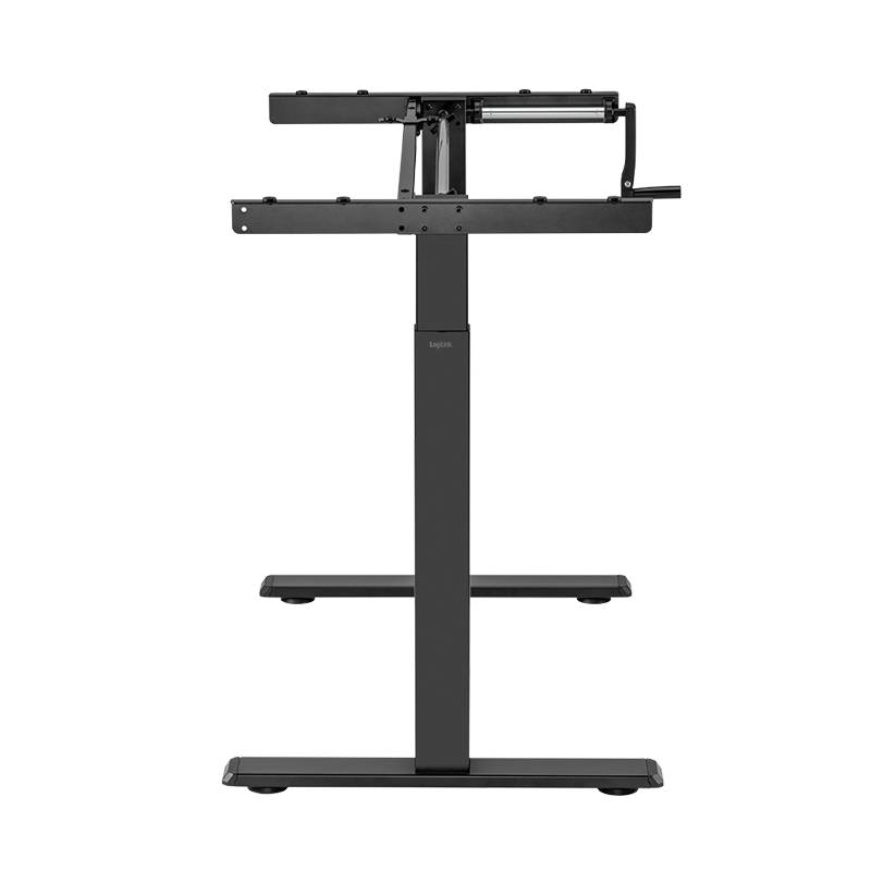 Sit-stand desk frame, manual, compact, foldable handle, black Home & Living Büro-Ausstattung