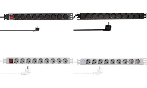 PDU9C04 - 9 AC-Ausgänge - Typ F - 230 V - 50 Hz - 16 A - 3600 W