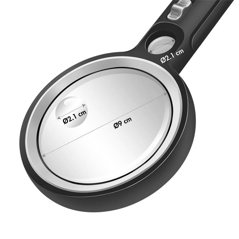 WZ0075 - LED Hand Leselupe 5x u. 30x Vergroesserung