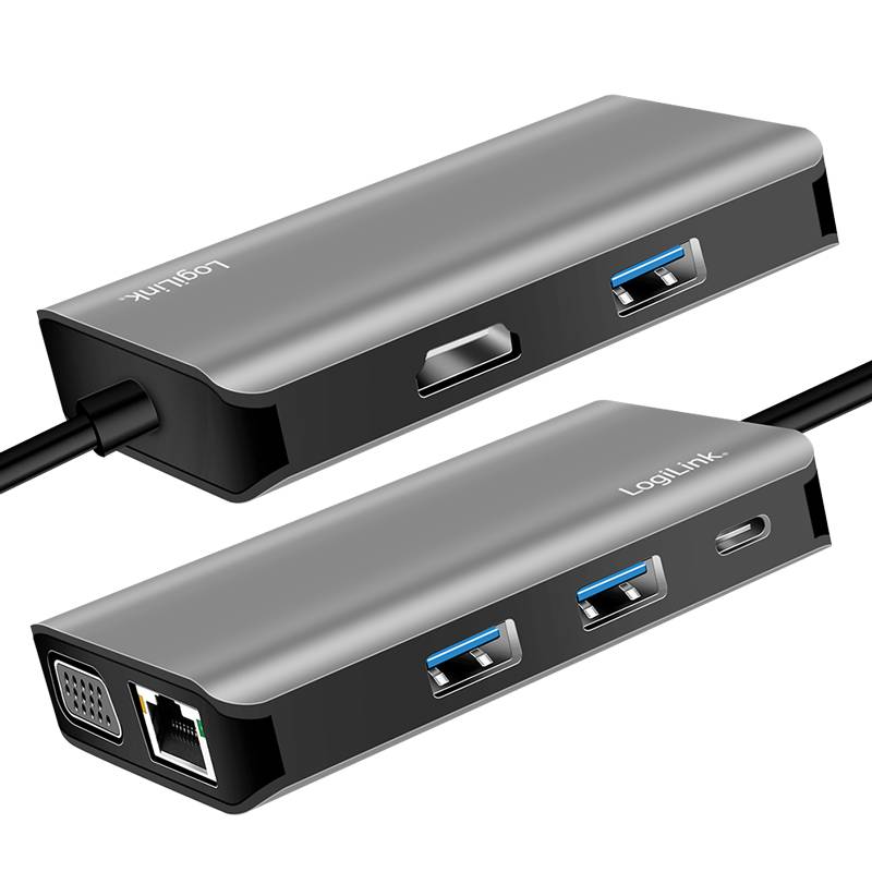 LogiLink USB 3.2 (Gen 1) Docking-Station, USB-C, 7-Port (11117841)