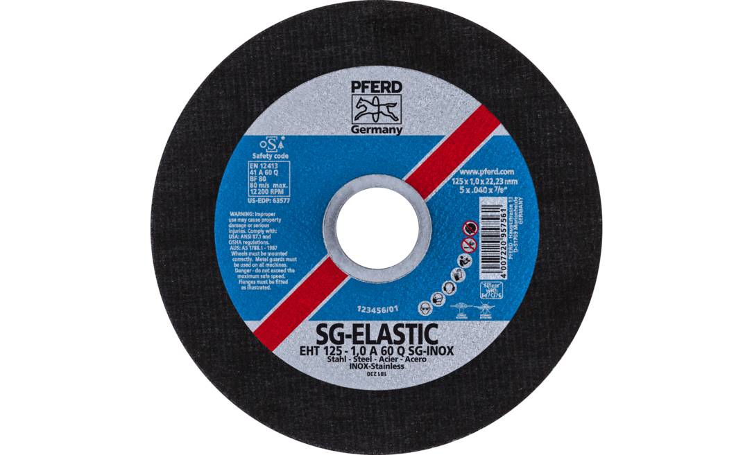 Trennscheibe EHT 125-1,0 A 60 Q SG-INOX/22,23 61341106