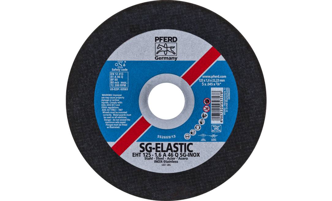 Trennscheibe EHT 125-1,6 A 46 Q SG-INOX/22,23 61341120