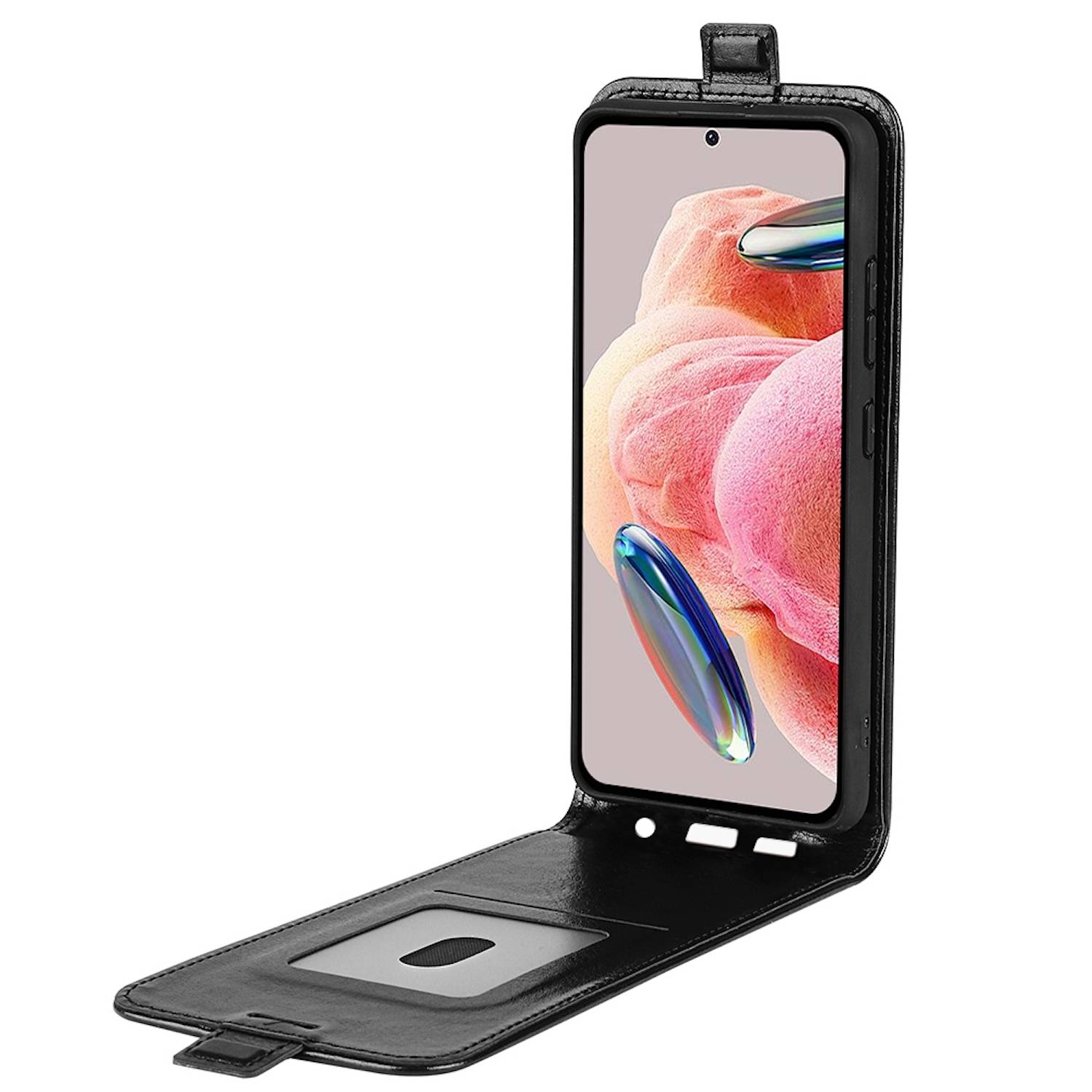 Für Xiaomi Redmi Note 12 4G Fliptasche Schwarz Hülle Cover Tasche