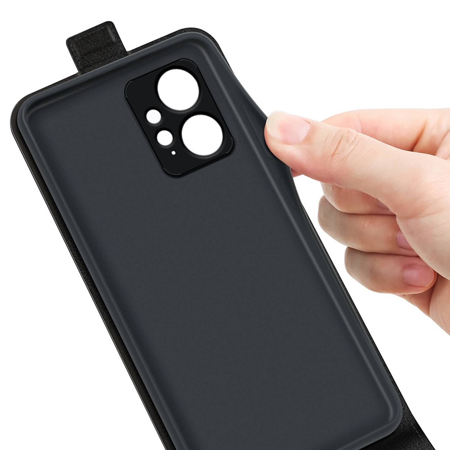 Für Xiaomi Redmi Note 12 4G Fliptasche Schwarz Hülle Cover Tasche