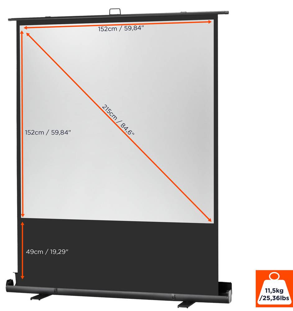 Celexon Ultramobil Plus Professional 1090361 Ausziehbare Leinwand