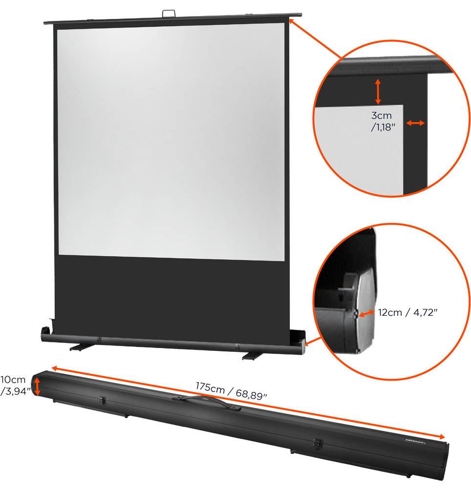 Celexon Ultramobil Plus Professional 1090361 Ausziehbare Leinwand