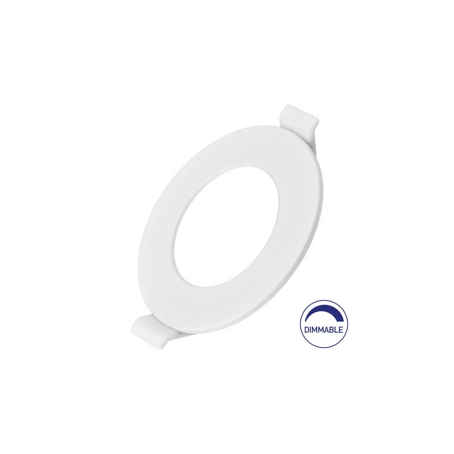 LED Panel Einbauleuchte rund 6 Watt | Dimmbar | Ø 11 cm | weiß neutralweiß (4000 K)