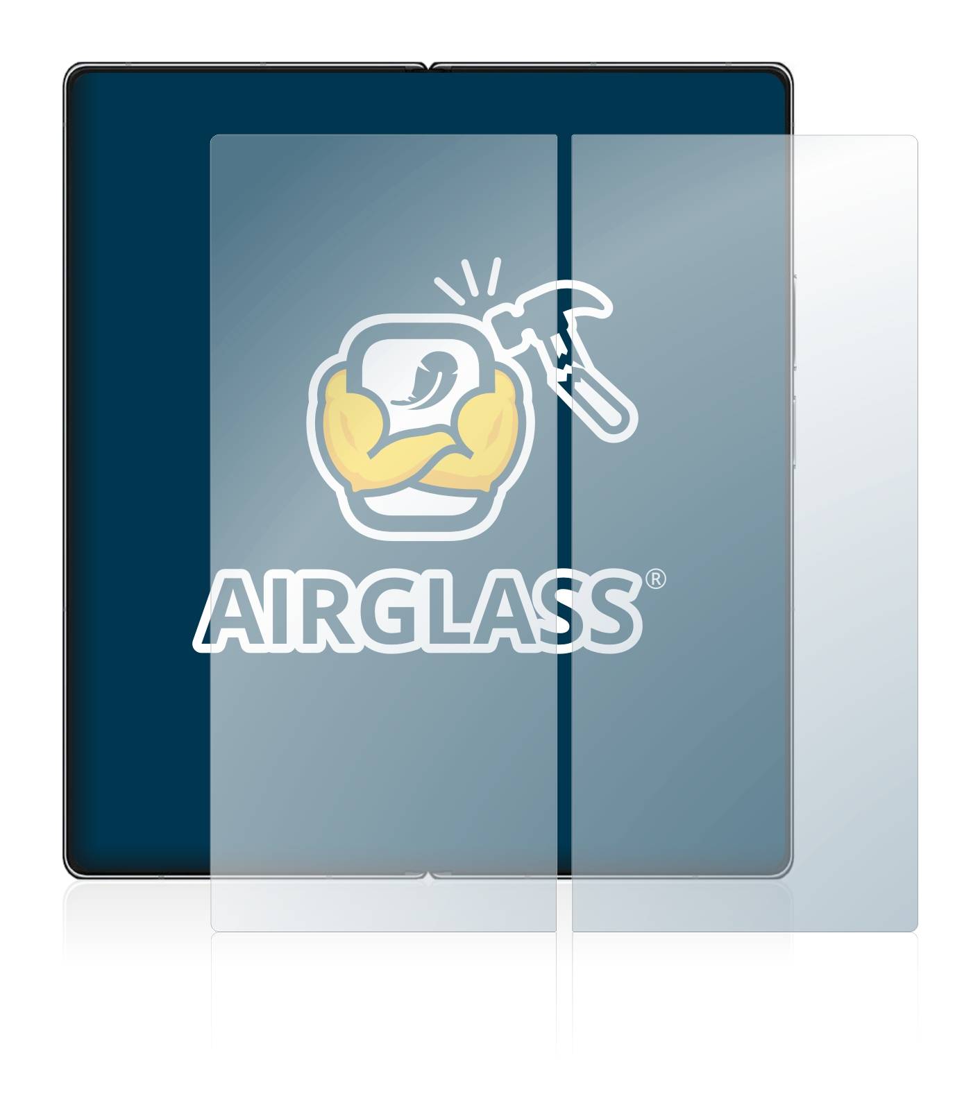 BROTECT AirGlass Flexible Schutz Glas Folie für Xiaomi Mix Fold 2 (Inneres Display) Klar Transparent