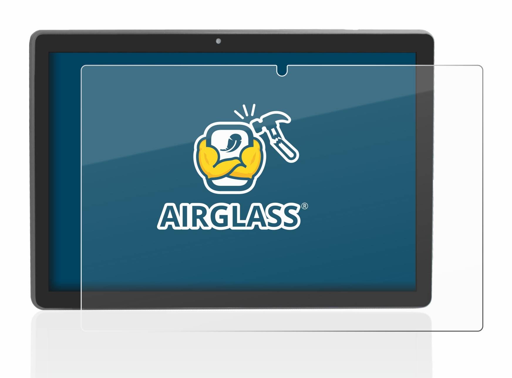 BROTECT AirGlass Flexible Schutz Glas Folie für Majestic Tab-912 4G Klar Transparent